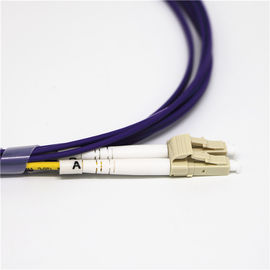 Cavo di toppa a fibra ottica duplex misto dell'OEM OM4 con il connettore UPC/di LC