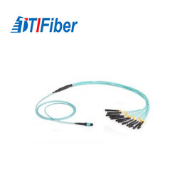 10 fibra mista di gigabit 50/125 - la toppa ottica conduce OM4 il cavo del saltatore del centro della femmina 8