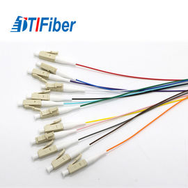 Cavo a fibre ottiche semplice della treccia, stabilità della treccia della fibra mista di LC alta