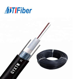 Applicazione di telecomunicazione del rivestimento di PVC di singolo modo del centro del cavo a fibre ottiche 4 di GYXTW