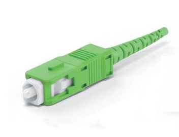 Connettore a fibra ottica duplex, connettore verde della fibra dello Sc APC per la prova