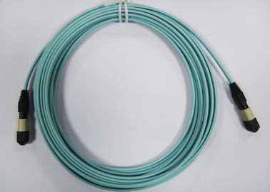 Toppa a fibra ottica piana/rotonda MTP/di MPO cabla per il cavo a fibre ottiche del nastro 12core