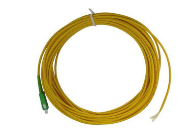 Treccia semplice ottica della fibra dello Sc APC della rete di accesso con il cavo a fibre ottiche di giallo di MP