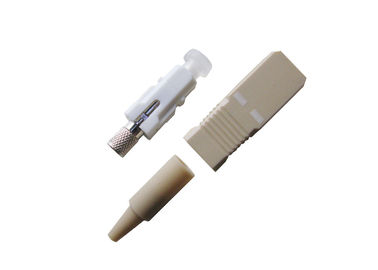 Connettore a fibra ottica semplice dello Sc con tipo lucidato/non lucidato del puntale di 2.5mm,