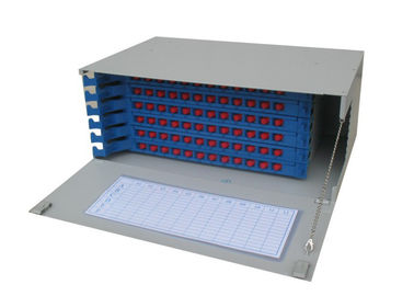 scatola di distribuzione a fibra ottica di 72core 4U ODF con trecce e gli adattatori della fibra UPC/di FC