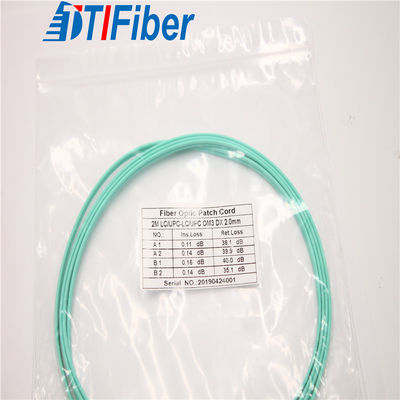 OM3 tipo cavo a fibra ottica della toppa della fibra del duplex 2.0mm del cavo di toppa