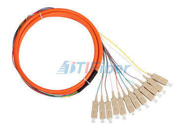 Il duplex semplice 12 svuota la treccia ottica OM2 50um della fibra per la rete di FTTH