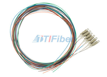 Treccia ottica d'impionbatura della fibra mista di LC, 0.9mm un cavo a fibre ottiche di 12 colori