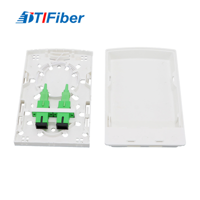 2 adattatore Mini Fiber Rosette Box For FTTH dei porti SC/APC