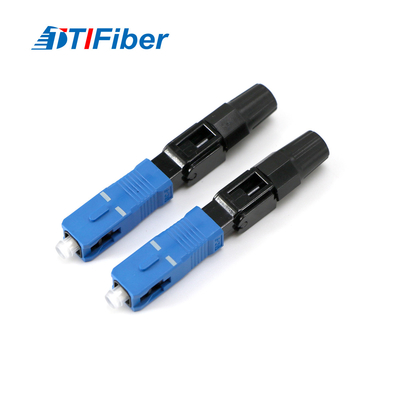 Sc veloce a fibra ottica UPC del connettore per il termine del giacimento del cavo flessibile di FTTH
