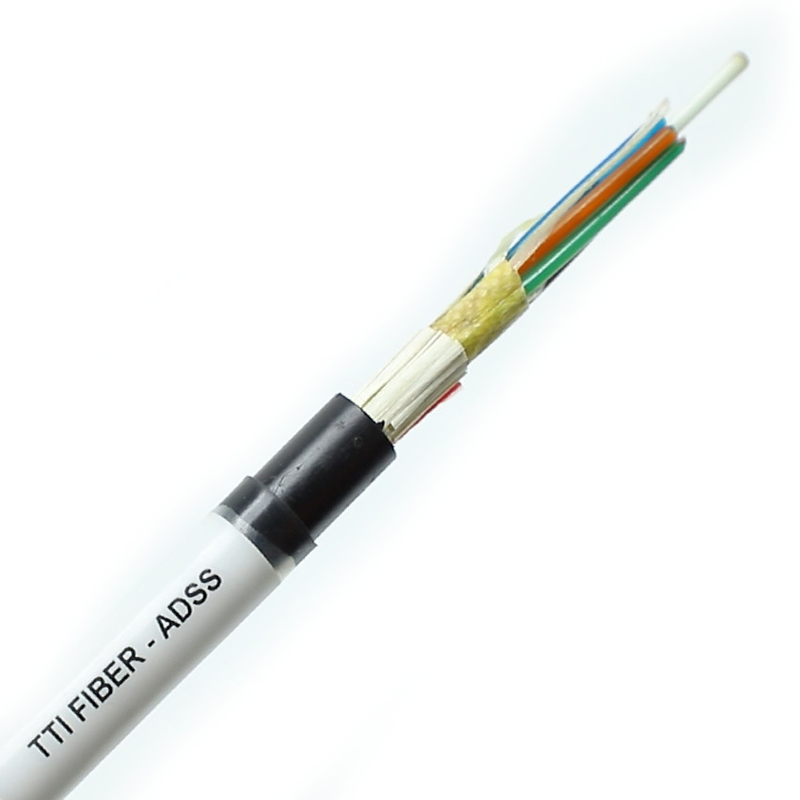 FTTH FTTX Outdoor ADSS Single Sheath Double Sheath Span 8F 12F 24F 48F Cavo in fibra ottica
